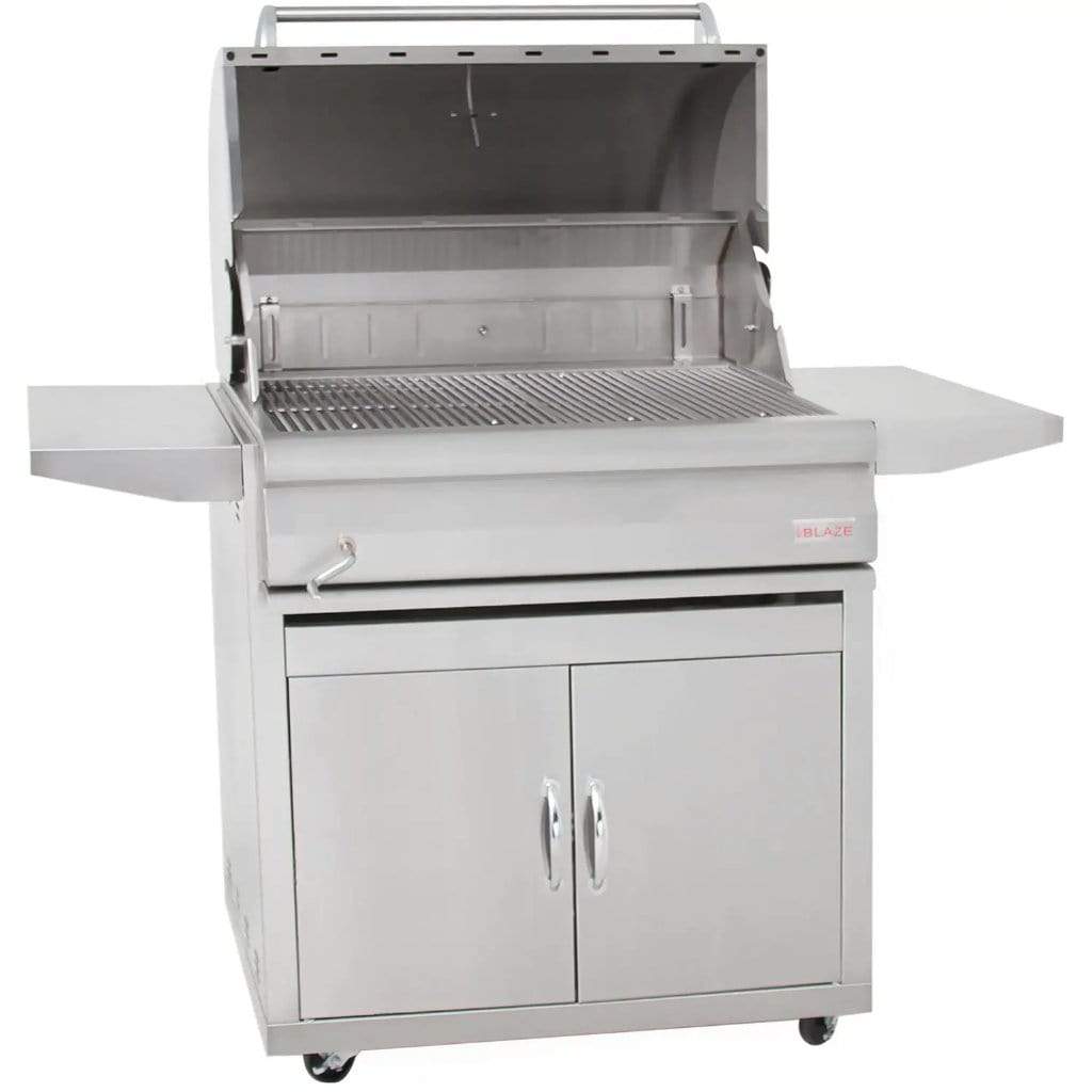 Blaze 32" Freestanding Charcoal Grill with Adjustable Charcoal Tray