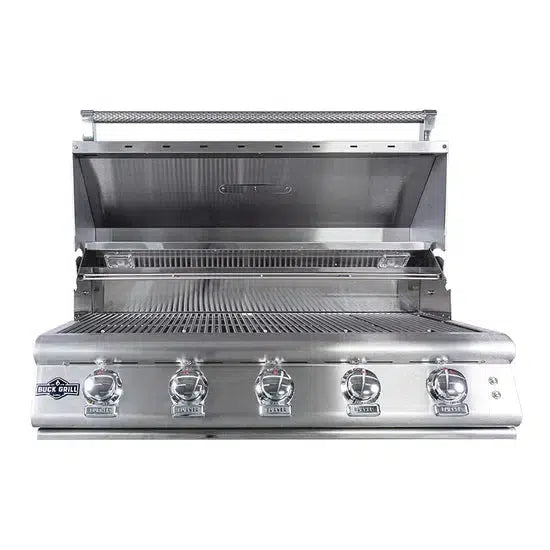 Buck Grill 5-Burner 40" Freestanding Propane Grill With Portable Cart