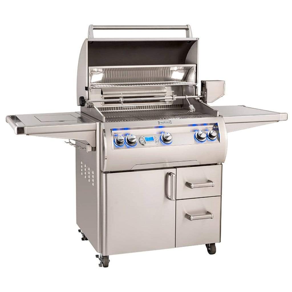 Fire Magic 30" 3-Burner Echelon Diamond E660s Gas Grill w/ Single Side Burner, Rotisserie & Digital Thermometer