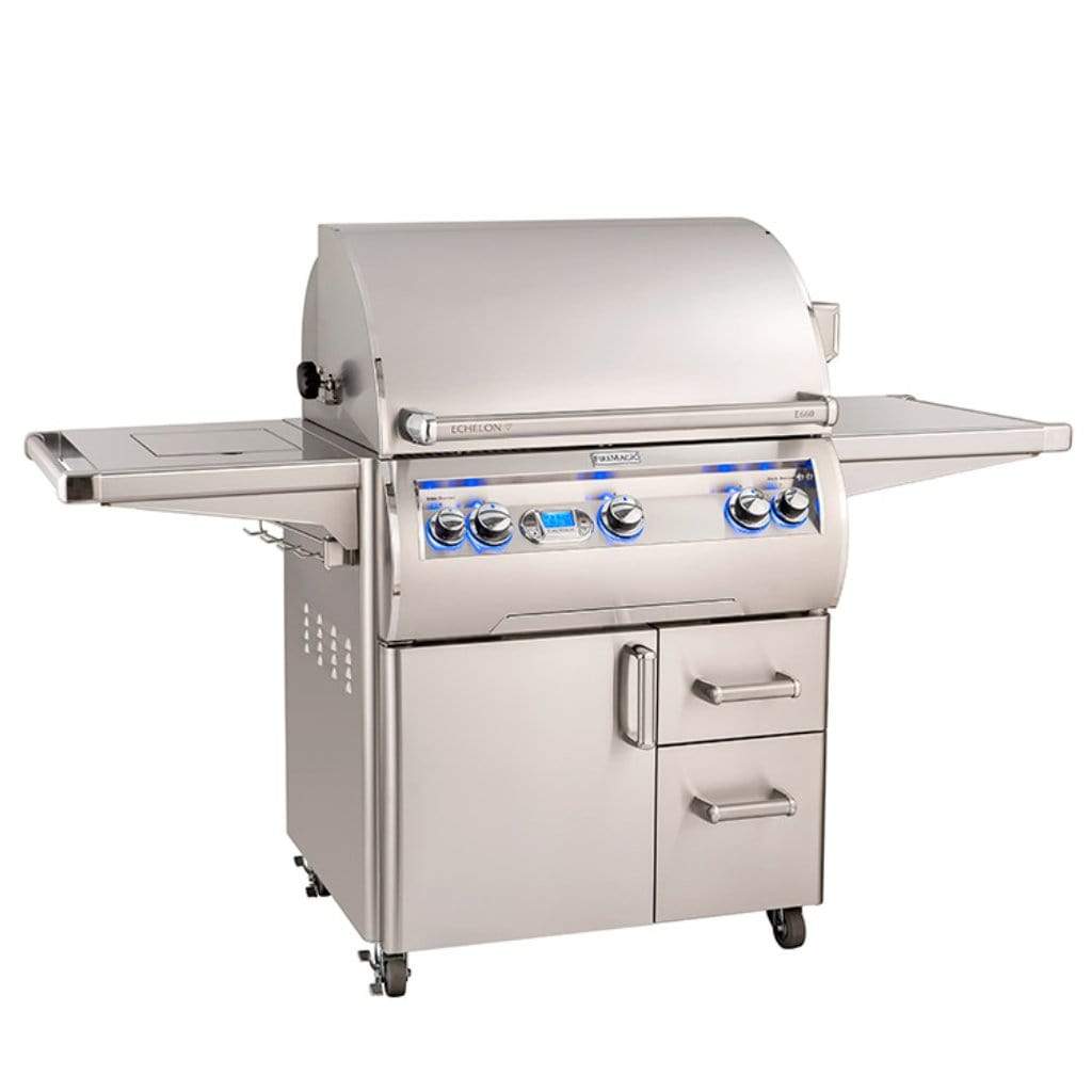 Fire Magic 30" 3-Burner Echelon Diamond E660s Gas Grill w/ Single Side Burner, Rotisserie & Digital Thermometer