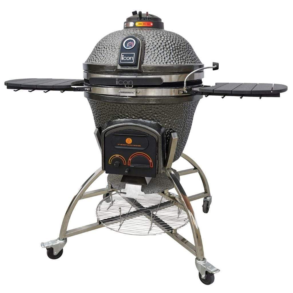 Icon Grill Gunmetal Gray Maxis Ceramic Kamado Grill