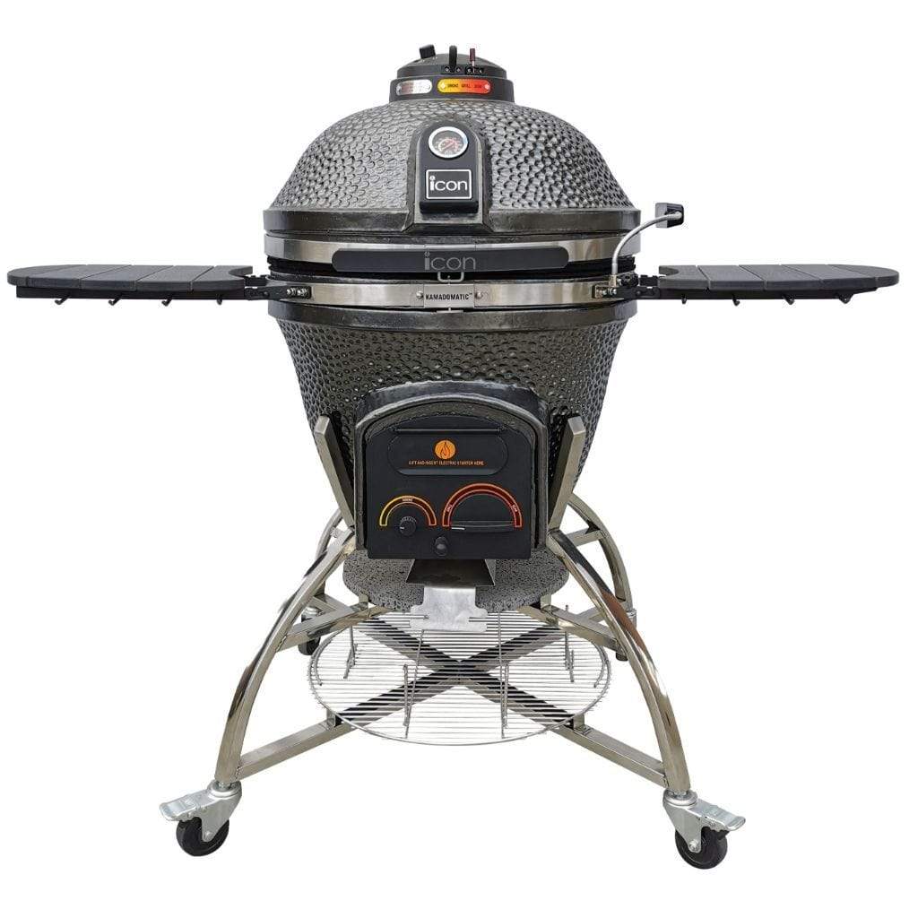 Icon Grill Gunmetal Gray Maxis Ceramic Kamado Grill