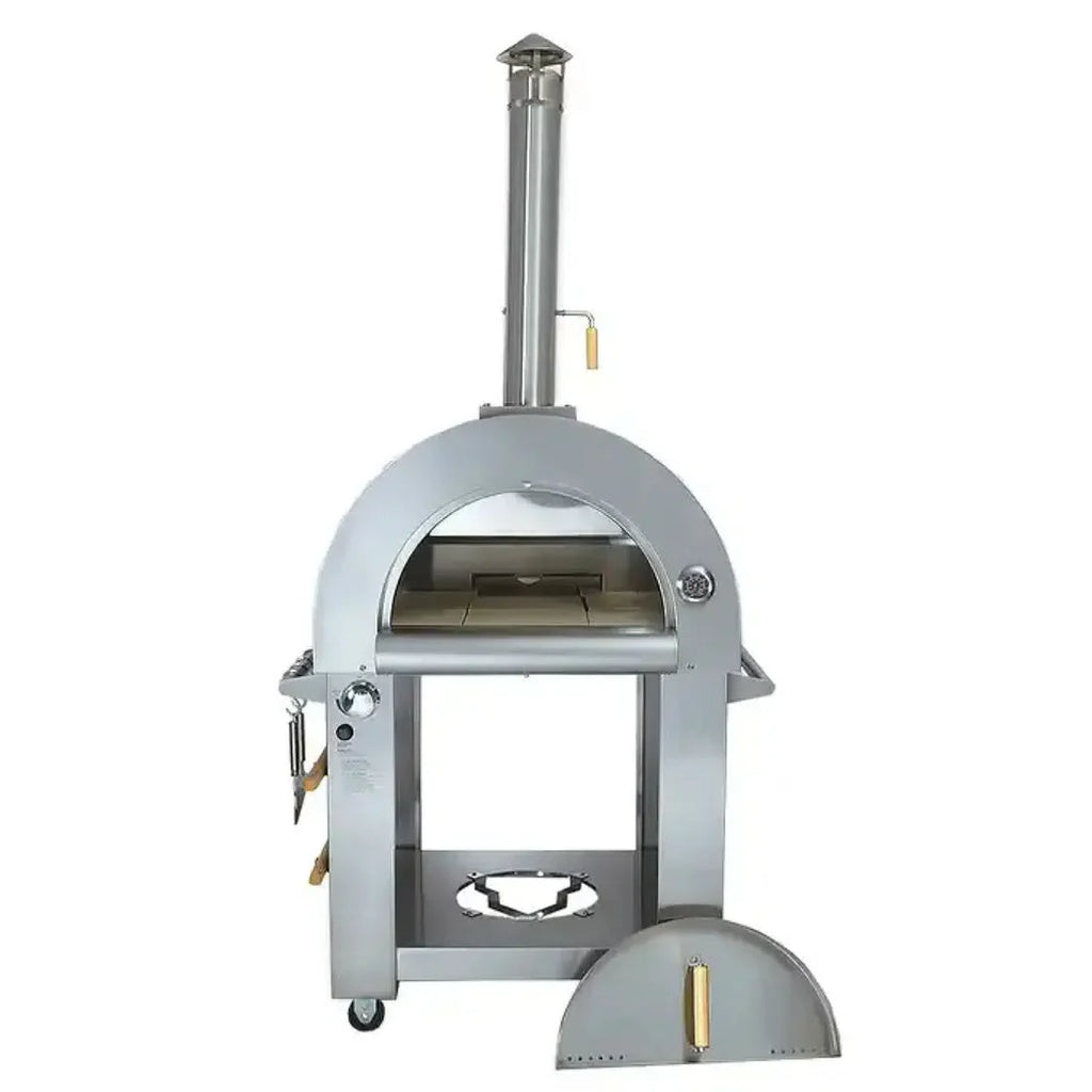 Kokomo Grills 32" Dual Fuel Natural Gas or Wood Fired Stainless Steel Pizza Oven