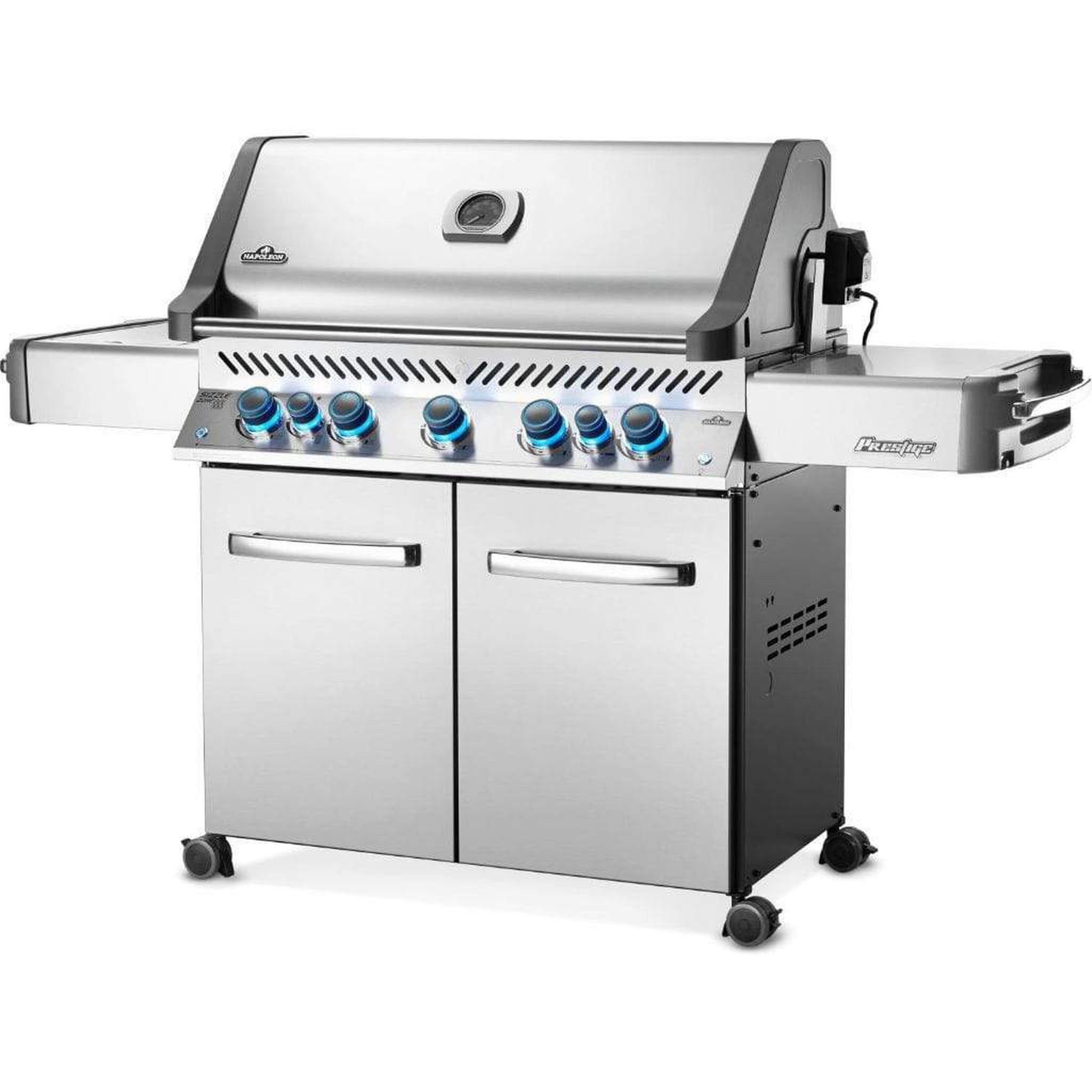 Napoleon 75" Prestige 665 RSIB Freestanding Gas Grill with Infrared Rear Burner & Infrared Side Burner