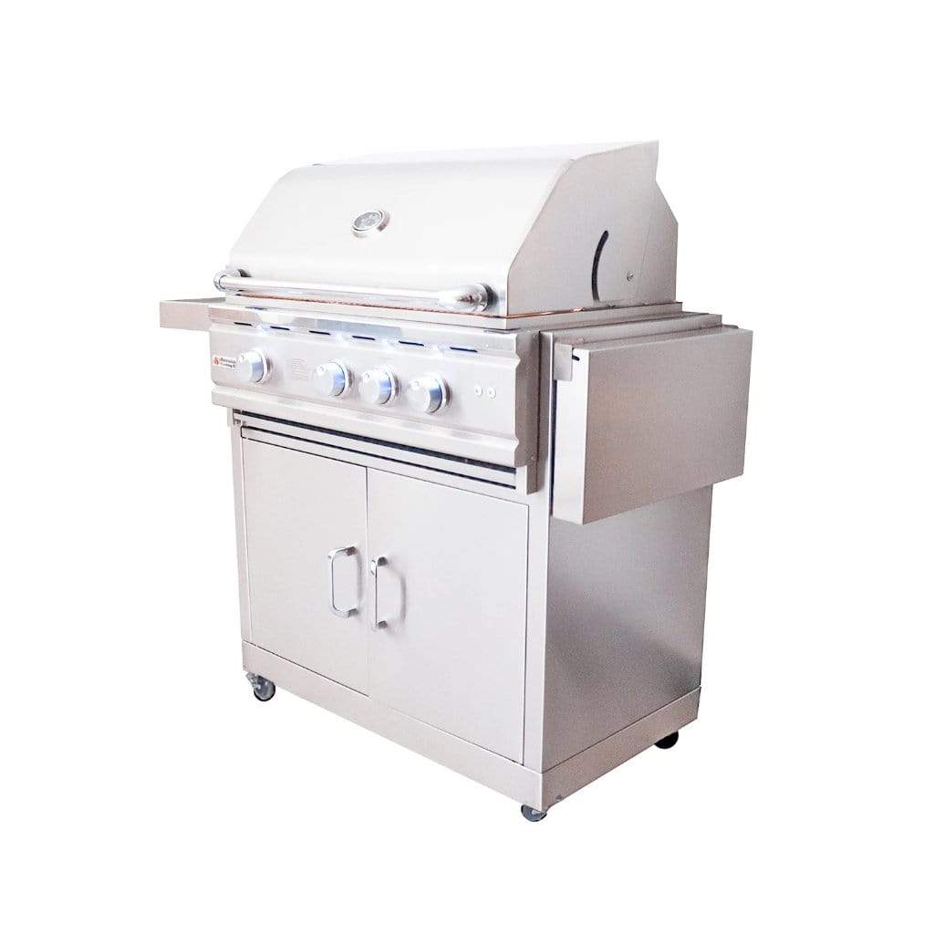 Renaissance Cutlass Pro Series 30" 4-Buner Freestanding Liquid Propane Gas Grill