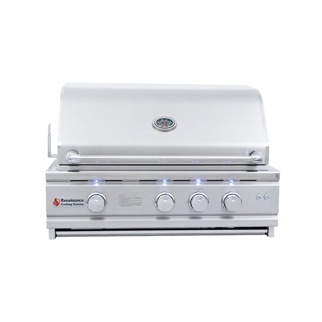 Renaissance Cutlass Pro Series 30" 4-Buner Freestanding Liquid Propane Gas Grill