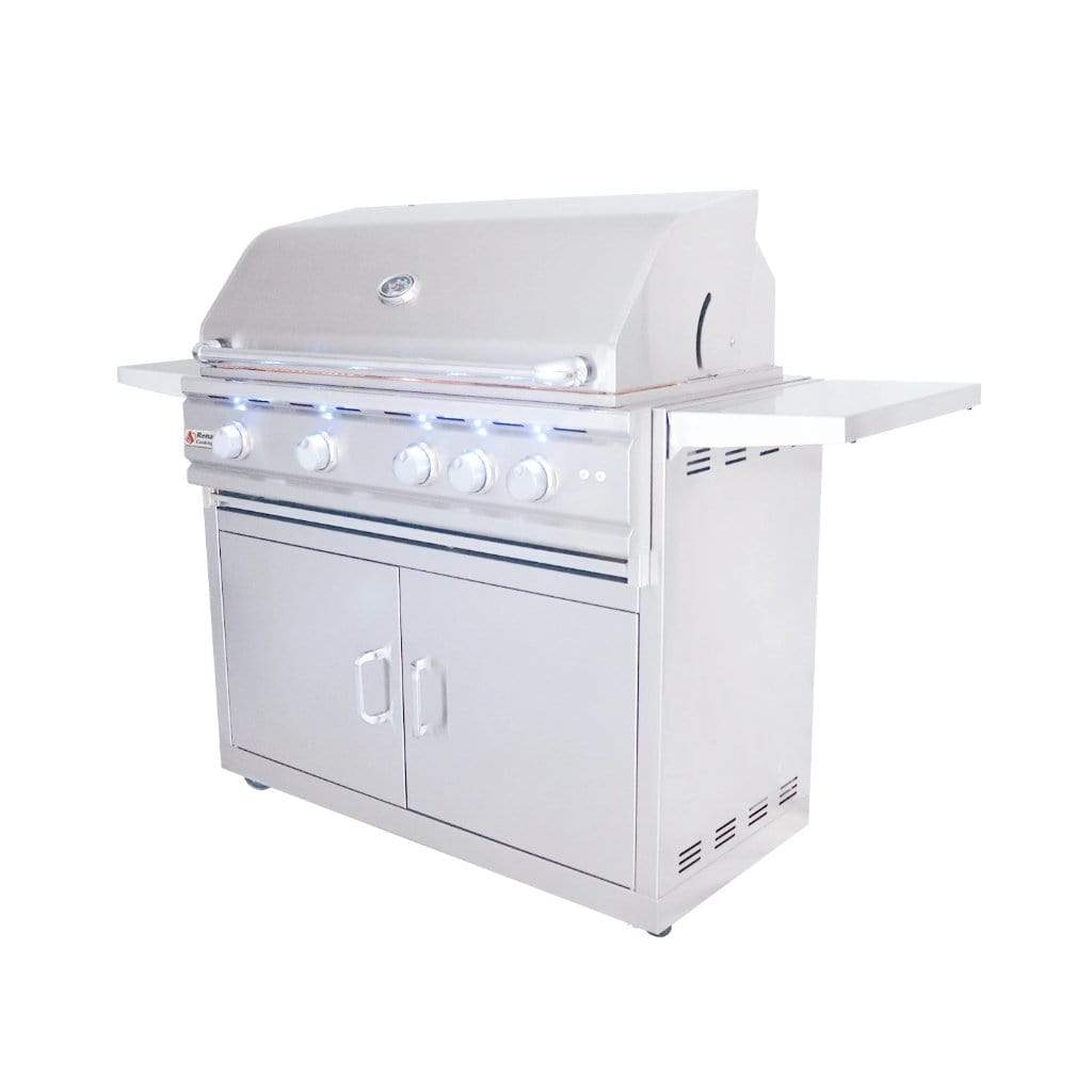 Renaissance Cutlass Pro Series 38" 5-Buner Freestanding Liquid Propane Gas Grill