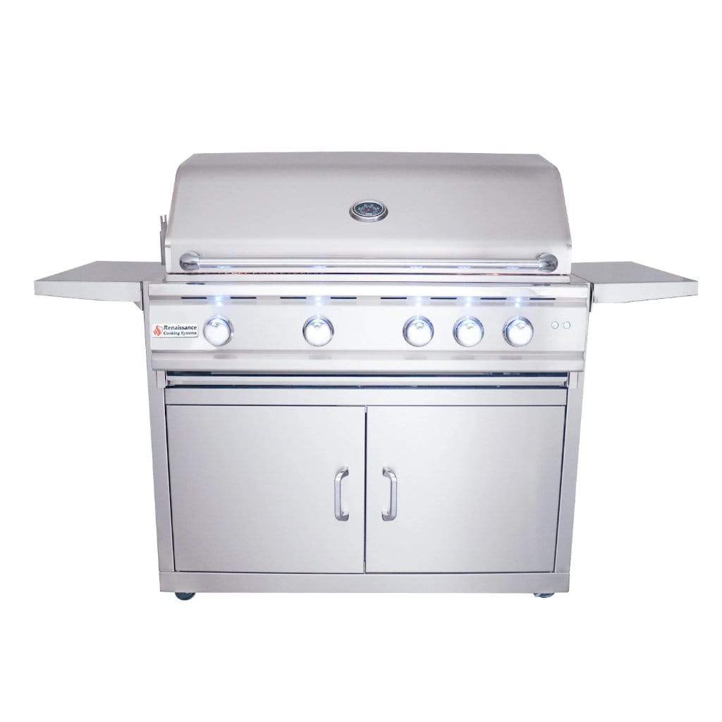 Renaissance Cutlass Pro Series 38" 5-Buner Freestanding Liquid Propane Gas Grill