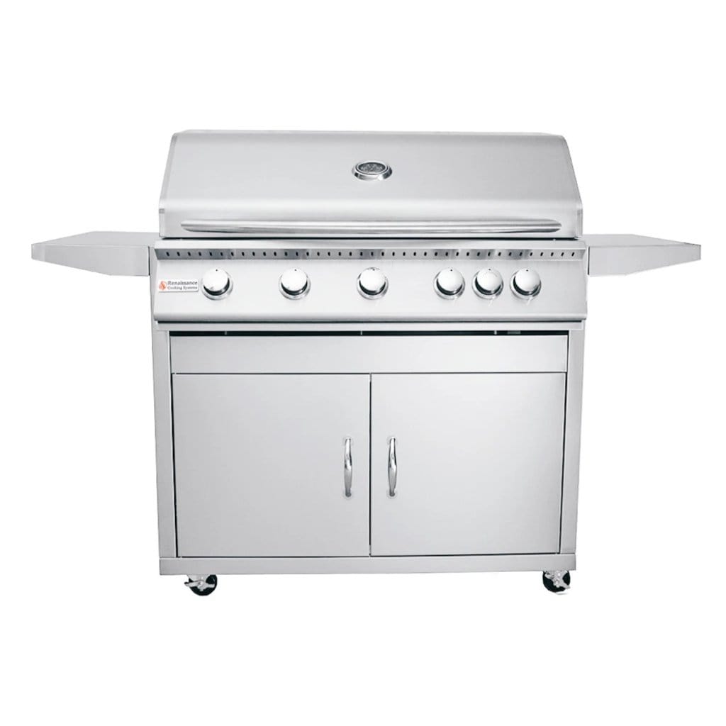 Renaissance Premier Series 40" 6-Burner Freestanding Liquid Propane Gas Grill