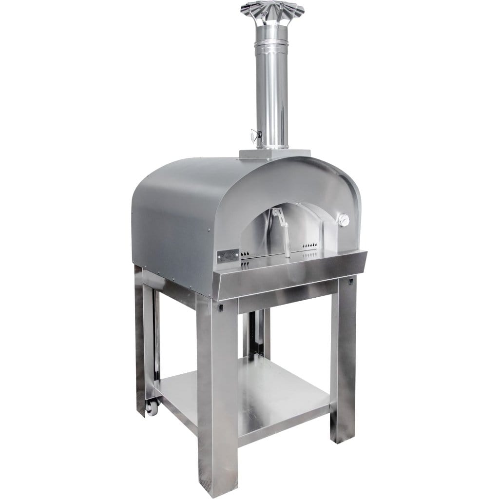 Sole Gourmet Italia 24" x 32" Wood-Fired Pizza Oven and Cart Package